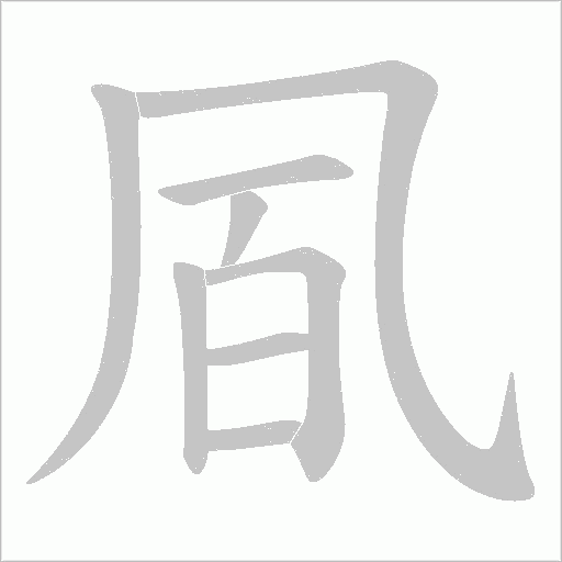凮的笔顺动画演示