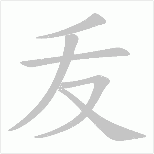 叐的笔顺动画演示