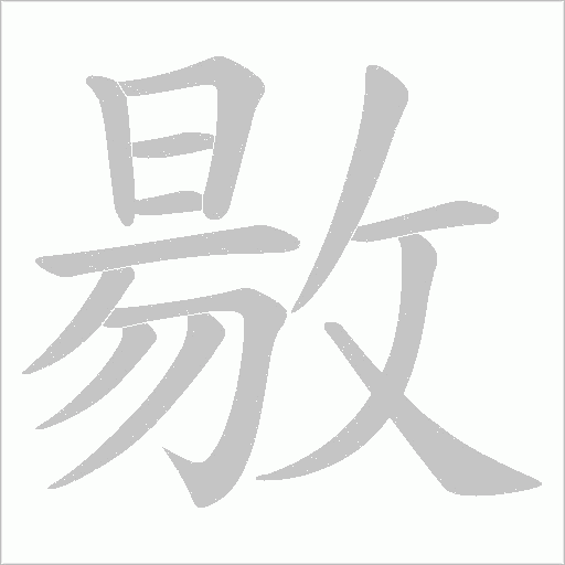 敭的笔顺动画演示