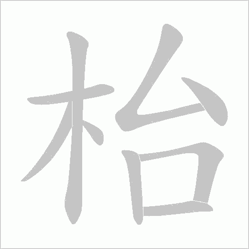 枱的笔顺动画演示