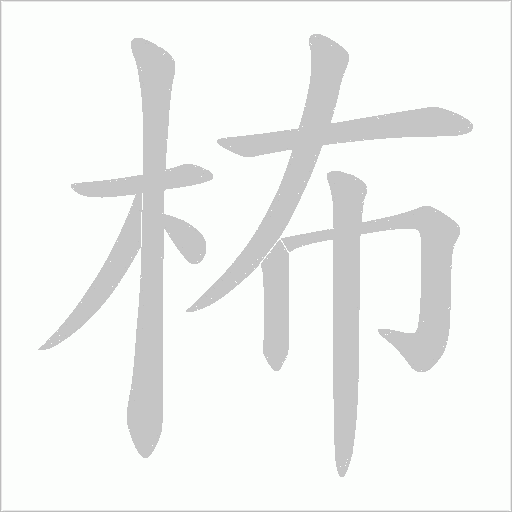 柨的笔顺动画演示