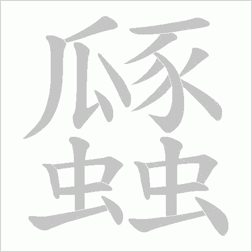 瓥的笔顺动画演示