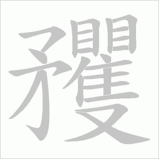 矡的笔顺动画演示