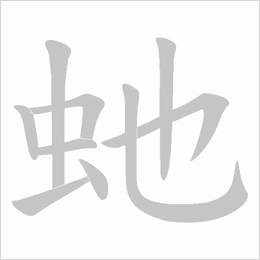虵的笔顺动画演示