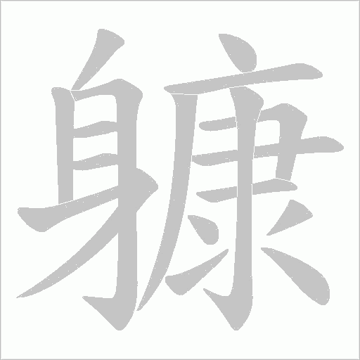 躿的笔顺动画演示