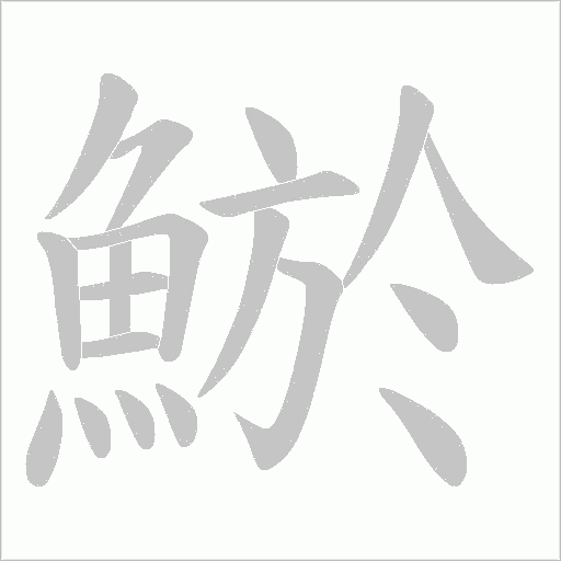 鯲的笔顺动画演示