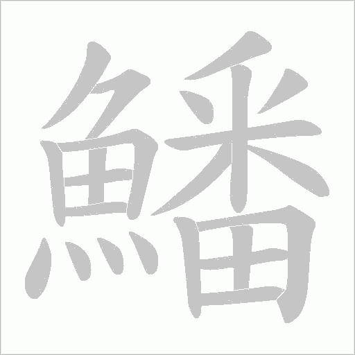 鱕的笔顺动画演示