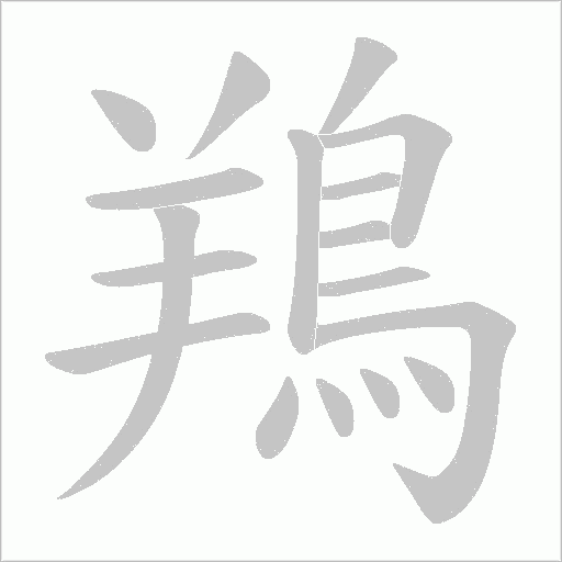 鴹的笔顺动画演示