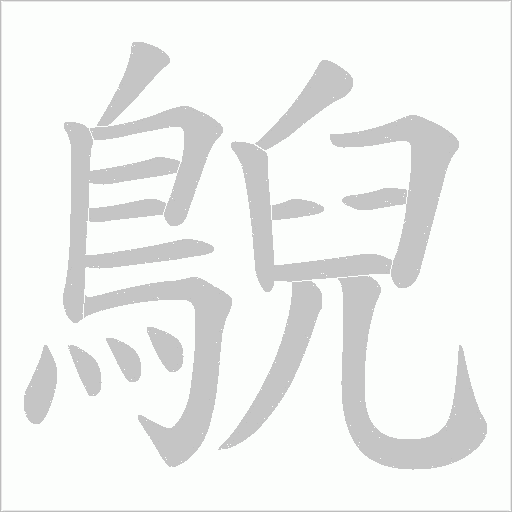 鶃的笔顺动画演示