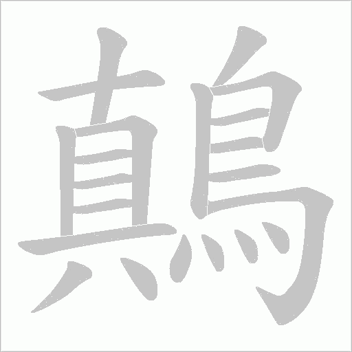 鷏的笔顺动画演示