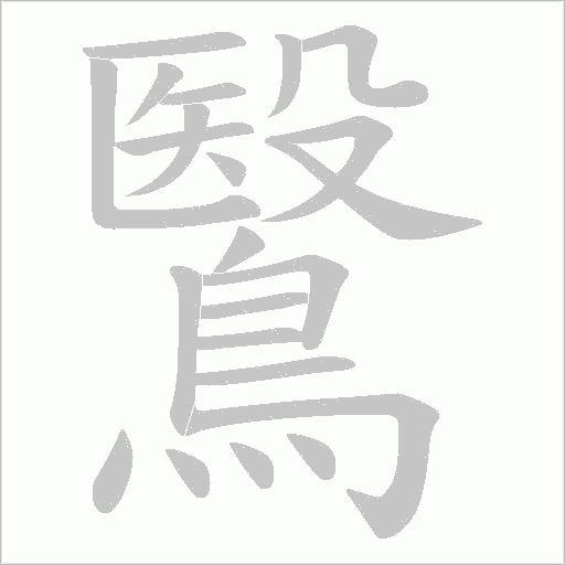 鷖的笔顺动画演示