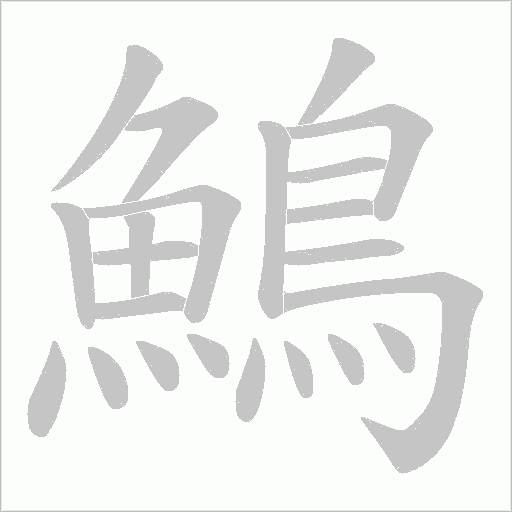 鷠的笔顺动画演示