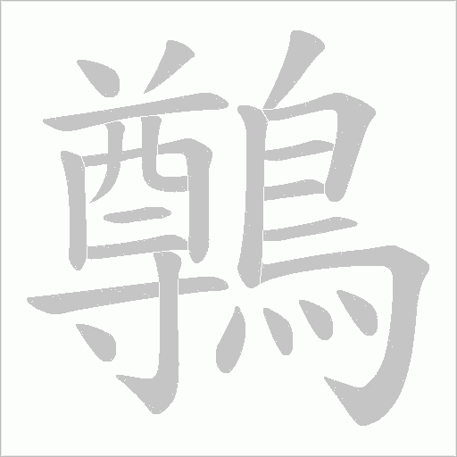 鷷的笔顺动画演示